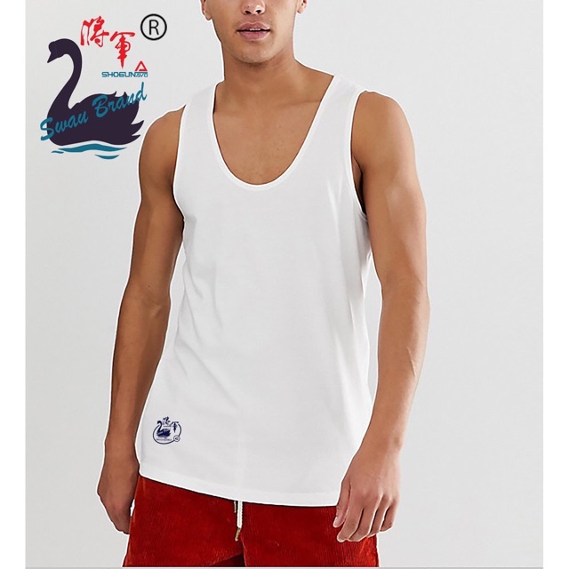  KAOS  KAOS  DALAM PRIA SINGLET Nugros SWAN  BRAND  