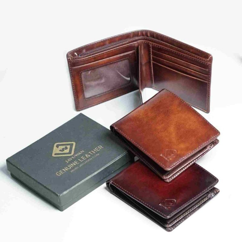 Dompet Pria Kulit Sapi Asli Kualitas Premium Brush Off Leather