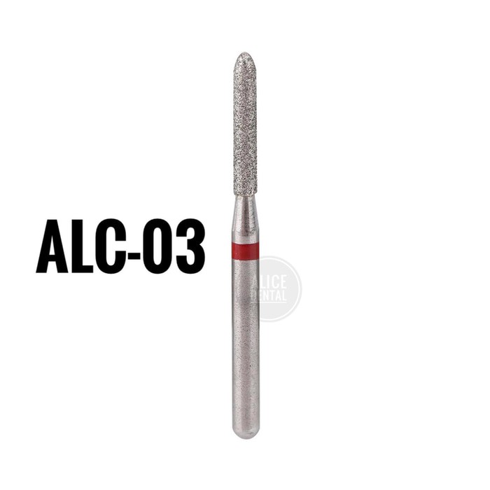 Promo Alice dental ALC-03 highspeed bur burs mata bor gigi pita merah diamon Berkualitas