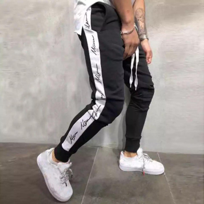 CELANA JOGGER PANTS PRIA COWOK JOGER PANJANG ROCKET FASHION TRAINING OLAHRAGA MOTIF