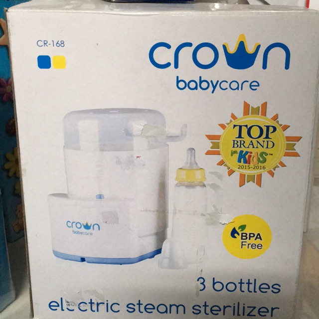 Bottles sterilizer babycare crown