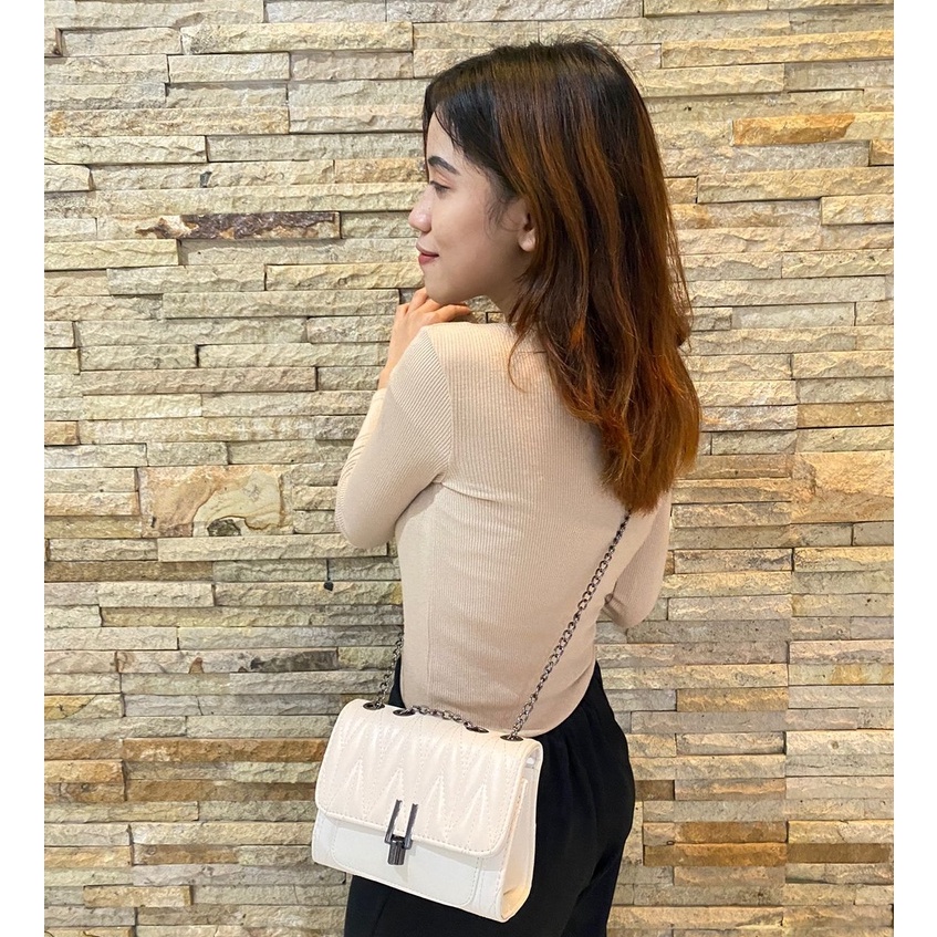 Tas Selempang Kulit Wanita Import Yumi Bag