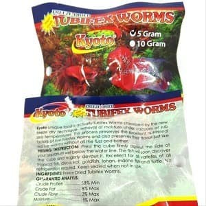 KYOTO TUBIFEX WORMS 5 GR FREEZE DRIED CACING KERING MAKANAN IKAN