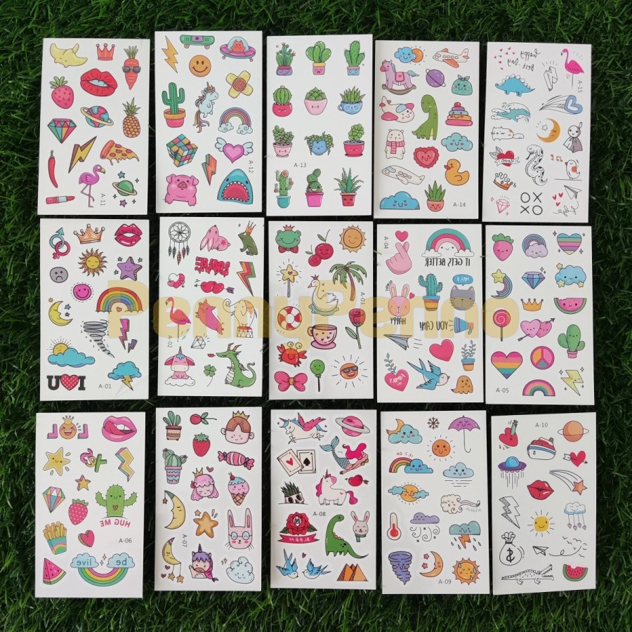 

JC - Stiker Tato Ultraman / Stiker Tato Bunga / Stiker Tatto