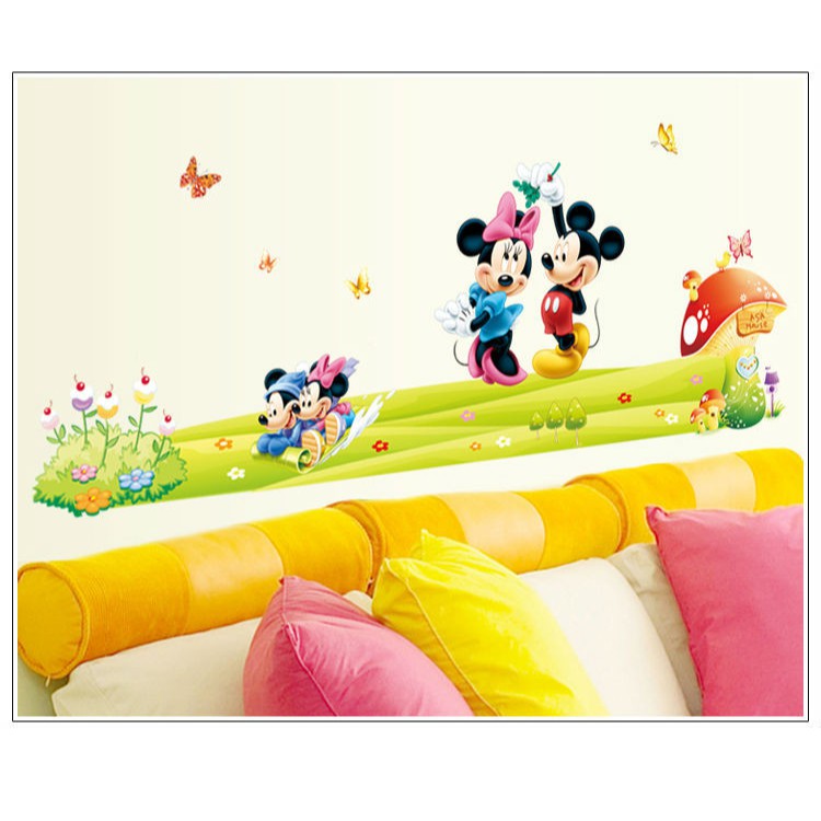 RELIZA WALL STICKER MICKEY BUKIT KARTUN MOUSE ANAK KIDS DF5086 STIKER DINDING