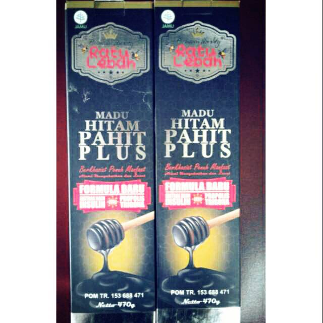 

Madu hitam pahit plus ratu lebah 470g