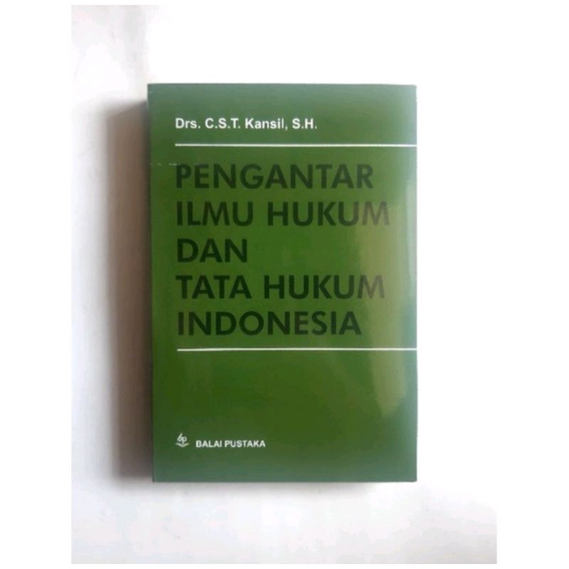 Jual Pengantar Ilmu Hukum Dan Tata Hukum Indonesia C S T Kansil Terbaru Shopee Indonesia