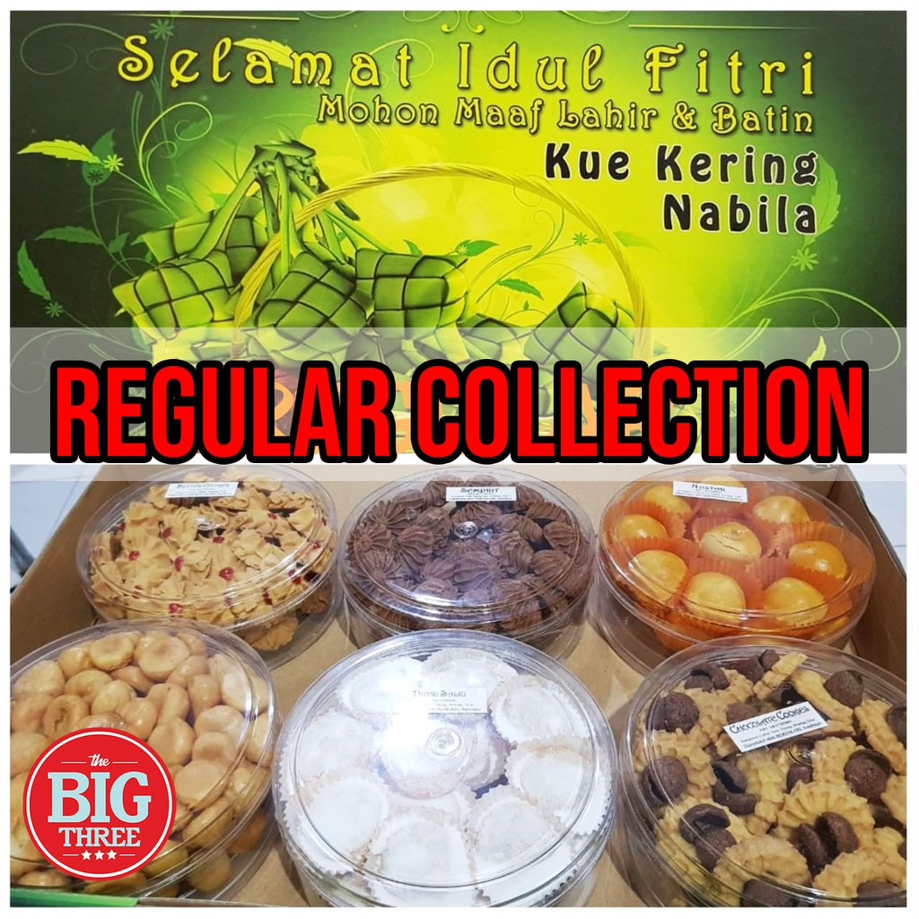 Paket Kue Lebaran Nabila Cookies 1 Dus Isi 6 Toples Homemade