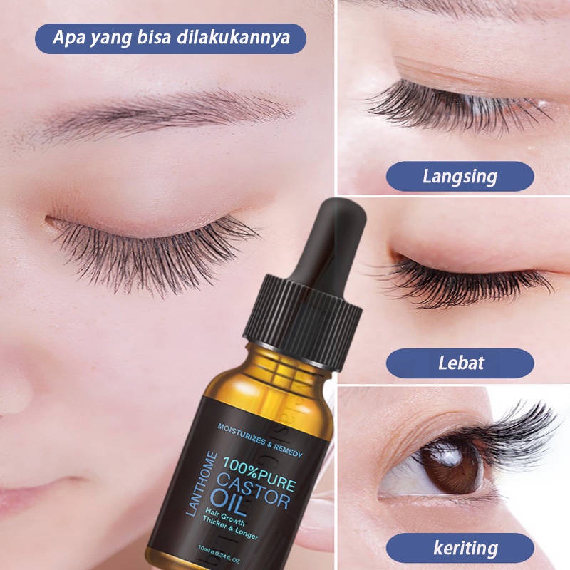 Serum Bulu Mata Dan Alis Eyelash Serum 10ml Serum Bulu Mata Alami Cairan Pertumbuhan Bulu mata, Pertumbuhan Bulu Mata Cepat