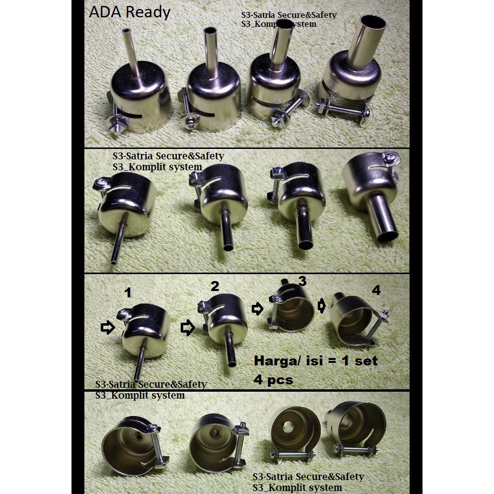 Corong Solder Uap LK8032 mata blower head Nozzle Lion King Portable LK 8032 kepala