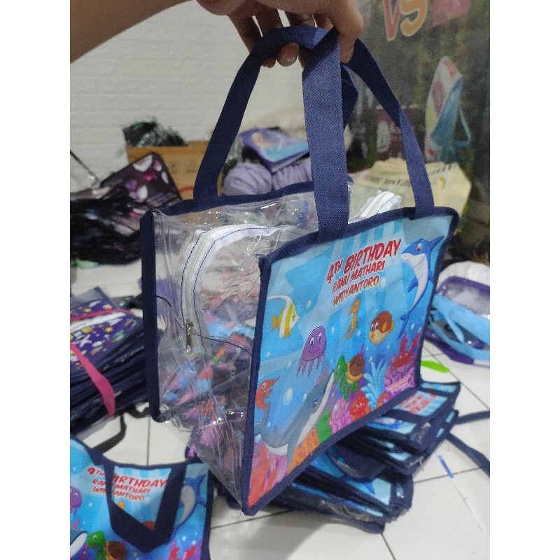 tas jinjing resleting mika mermaid ultah