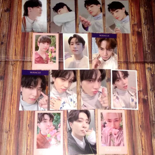 GOT7 PHOTOCARD PRESENT YOU AND ME JB JINYOUNG JACKSON  HYUNG HYUNGLINE LINE PC jjp jus2
