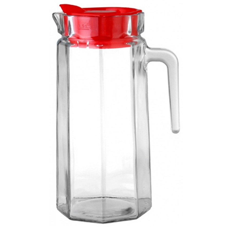 Jual Pitcher Kaca Air Minuman Dingin Panas Beling Bening Tebal Dengan