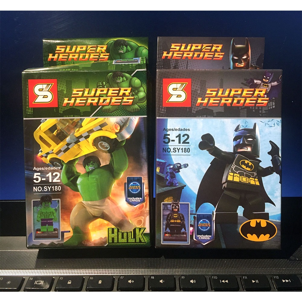 Brick Super Hero Mini Figure SY 180 Avenger Hulk Batman