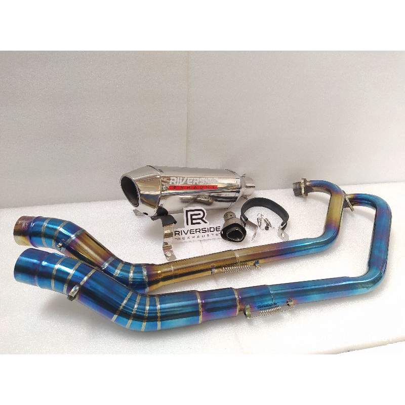 Knalpot Racing SATRIA FU SONIC 150 R-15 MT-15 CBR150 GSX-R ORIGINAL RIVERSIDE REPLIKA AKRAPOVIC LAYA