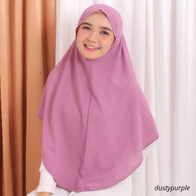 TERMURAH!!!BISA COD !!! HIJAB WANITA / JILBAB BERGO INSTAN NONPED TALI - BAHAN DIAMOND CREPE