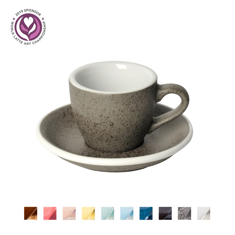 

LOVERAMICS EGG 80ML ESPRESSO CUP & SAUCER (POTTERS COLOURS)