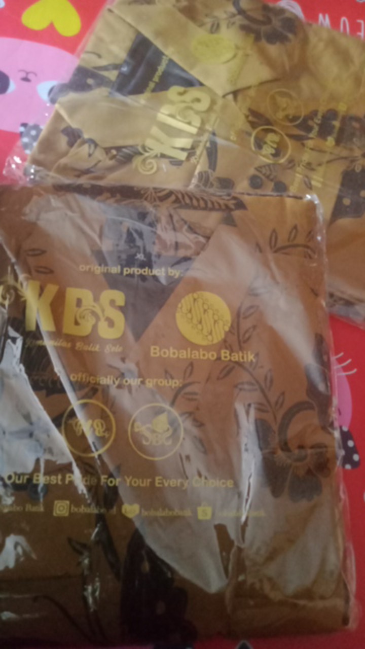 Sarung Batik Solo Set Kemeja Batik Lengan Panjang Motif Kupusaka Kawung Original Bahan Adem & Halus