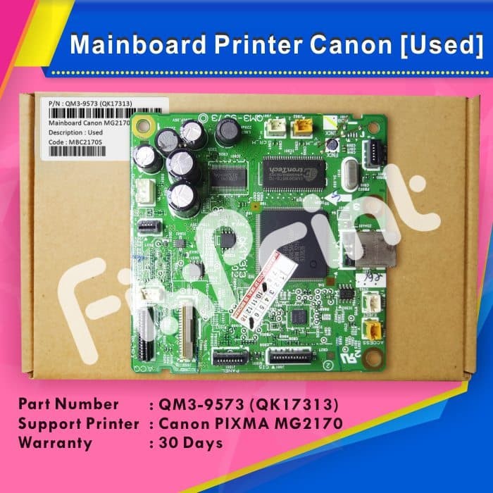 Original Mainboard Printer Canon MG2170 MG-2170 Logic Board Motherboard MG2170