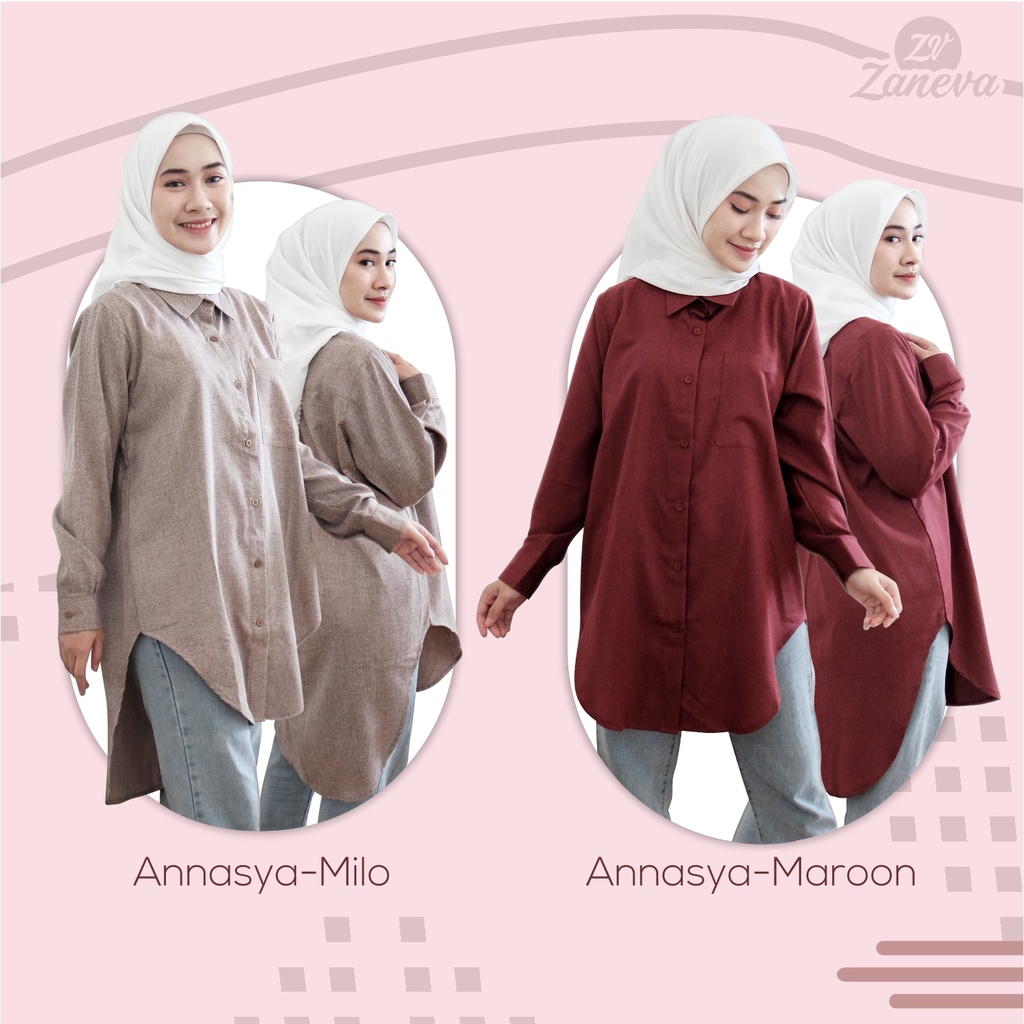 Annasya Series l Long Tunik By Zaneva