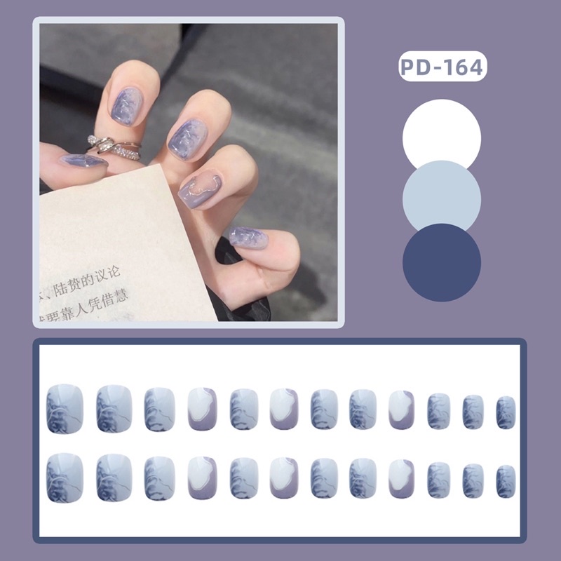 Kuku Palsu 【A55，lem sticker】Nikah kuku Wedding False Nailart Pengantin Tangan