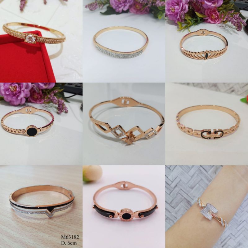 GELANG TITANIUM TERBARU GELANG WANITA FASHIONABLE
