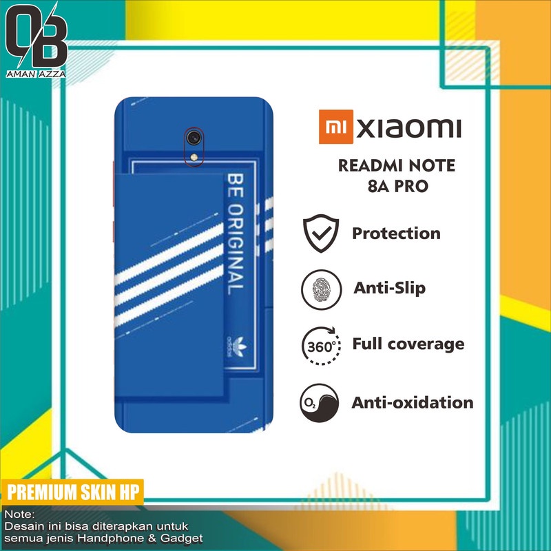 2pcs GARSKIN HANDPHONE XIAOMI READMI NOTE 8A PRO ADIDASS