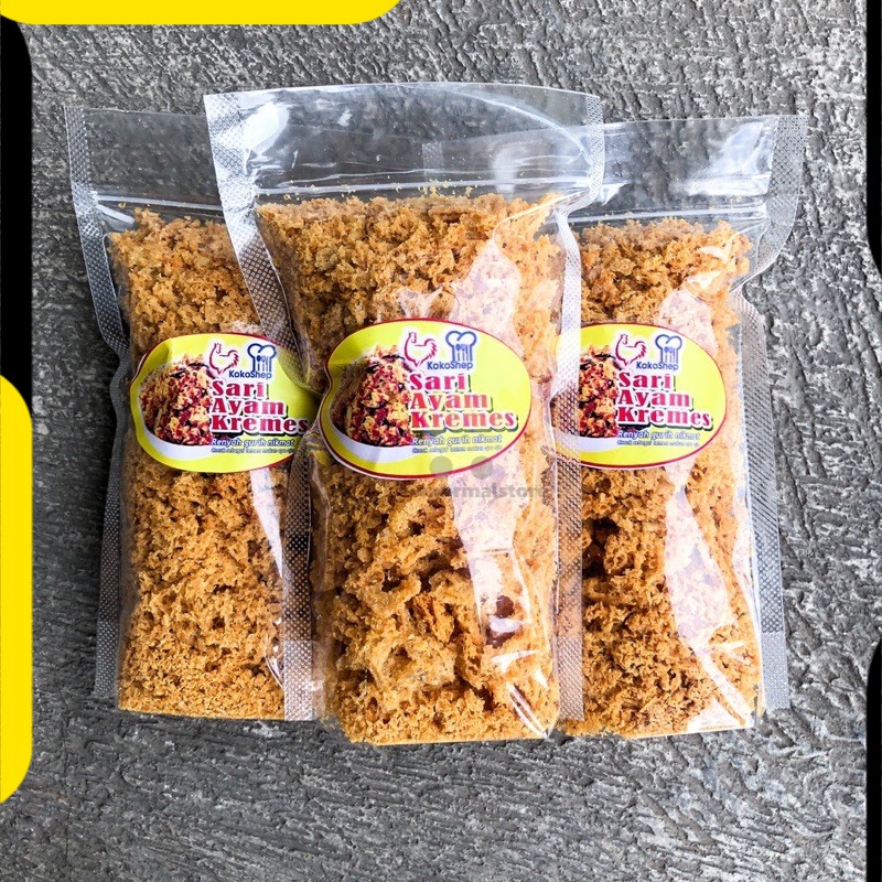 KREMESAN AYAM KAMPUNG / KEREMES AYAM GURIH ASIN ORIGINAL 125 GRAM