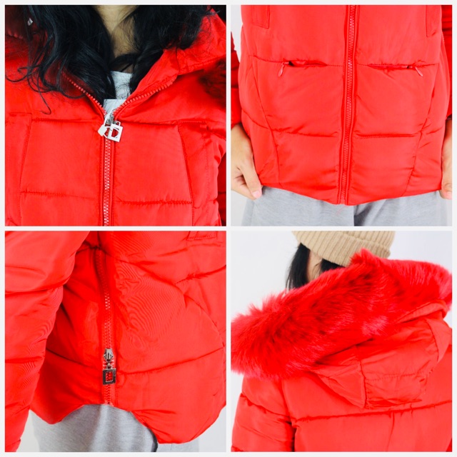 IMPORT MOLLAD Coat Parka Short Jaket Coat Parka Waterproff Windproff Hoodie Winter Musim Dingin Lapis Bulu