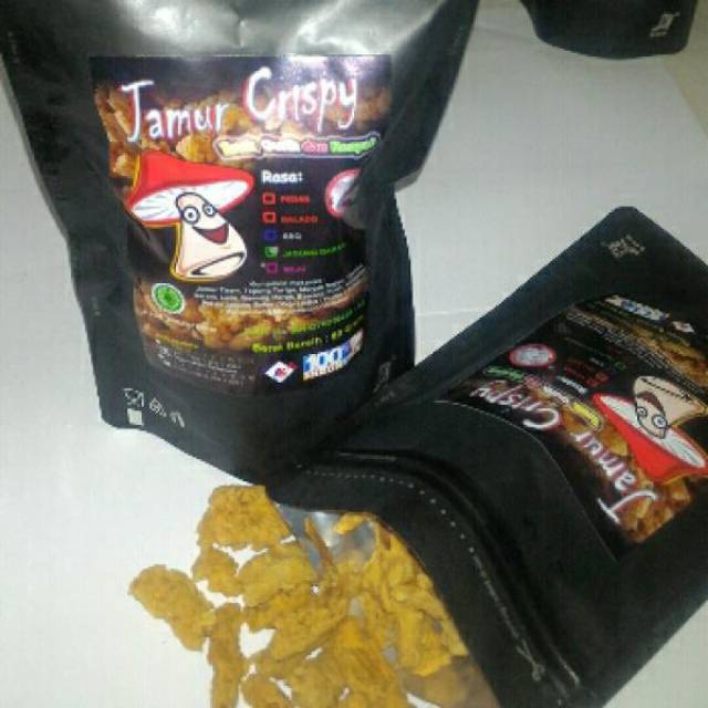 

Jamur Crispy kemasan 80 gr