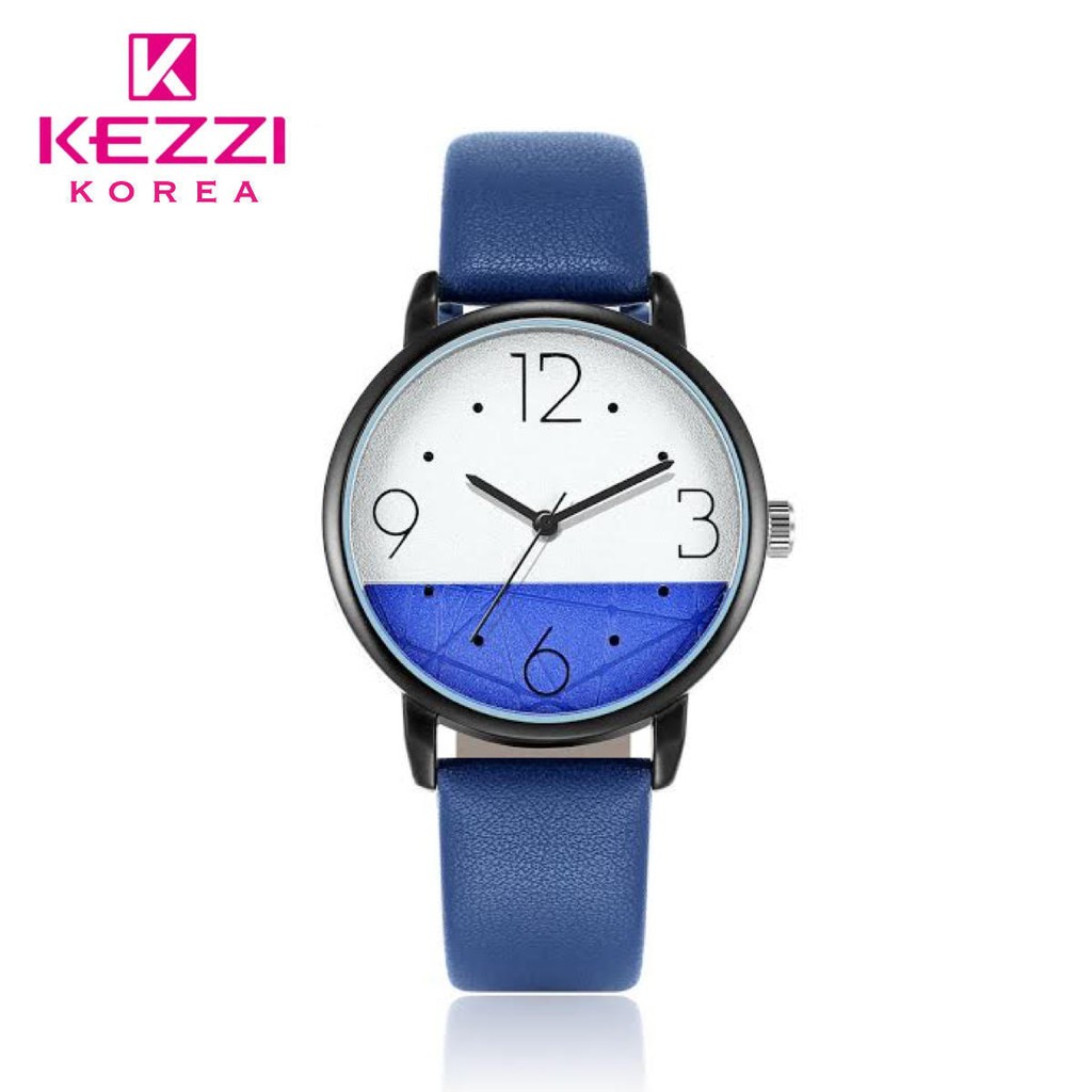 Kezzi Korea 1906 Biru - Jam Tangan Fashion Pria dan Wanita - Model Analog