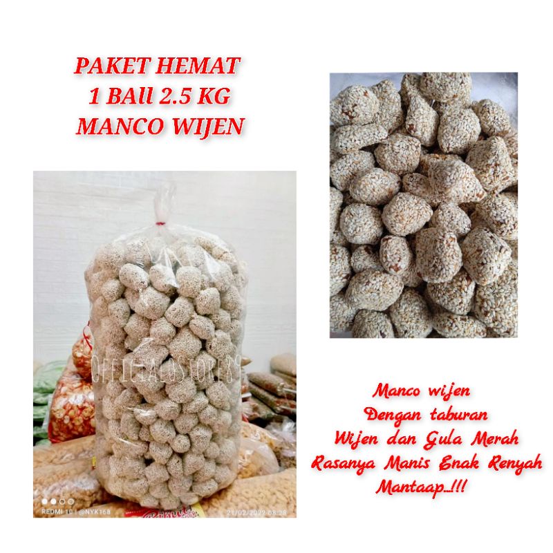 

1 BALL ISI 5 KG MANCO WIJEN / KETAN ALSI KHAS TRENGGALEK