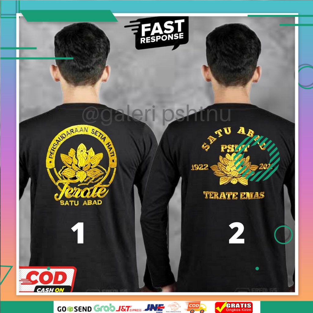 kaos psht lengan panjang - kaos psht lengan panjang bordir - kaos psht lengan panjang distro - kaos 
