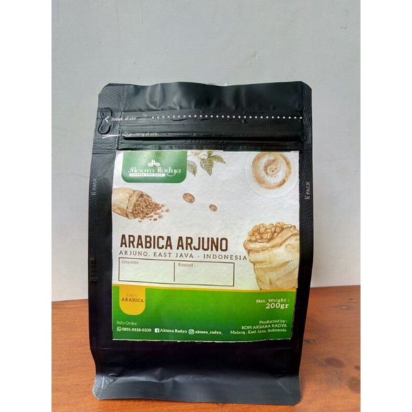 

Kopi Arabika Arjuna Malang (Roasted Bean) Kemasan 200 gr