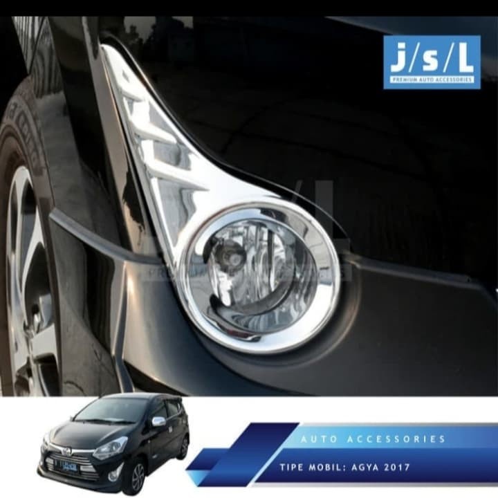 JSL New AGYA /AYLA 2017 garnis cover ring foglamp chrome