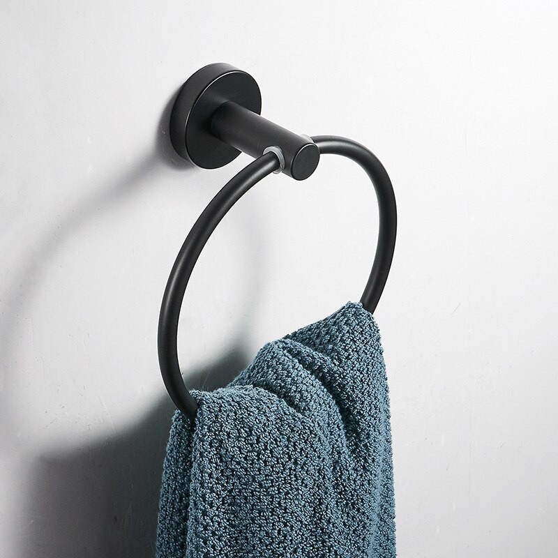 Bisa COD Rak Gantungan Handuk Kamar Mandi Bathroom Towel Holder Ring - Sunydeal E1913