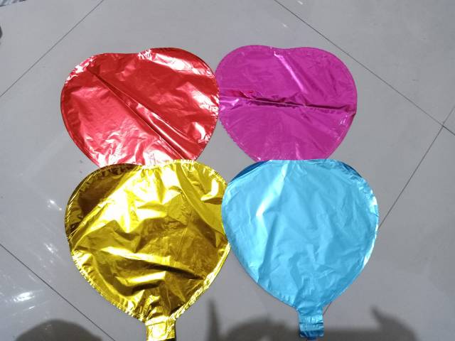 Balon Foil Hati Mini Ukuran 10inc