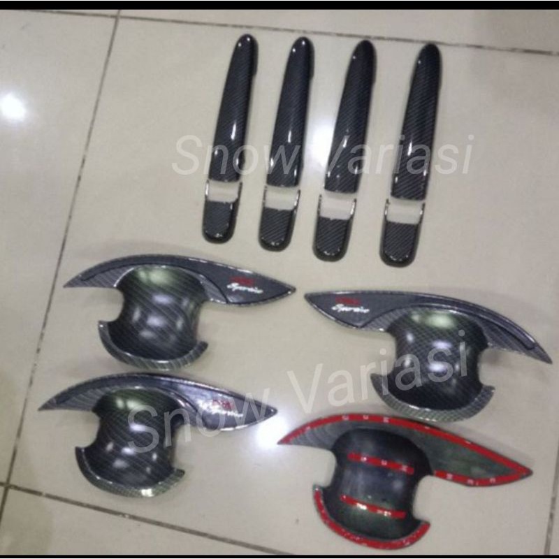 Paket Outer Handle Trd Sportivo Calya Sigra 2016 2018 2022 2023 Carbon