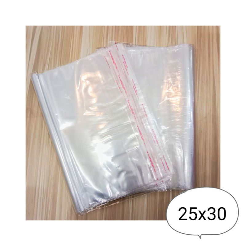 Plastik PP Seal Tebal 0.3 Uk 25x30 Mirip OPP / Plastik Packing Baju