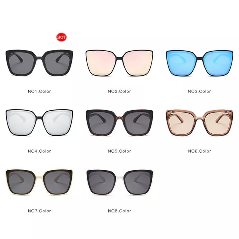 (COD) Kacamata Hitam Kacamata Kotak Fashion Korea Sunglasses Unisex MALLSHOPPING