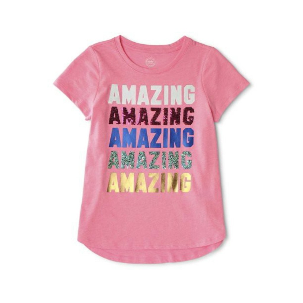 Wonder Nation Kaos Anak Lengan Pendek Sequin