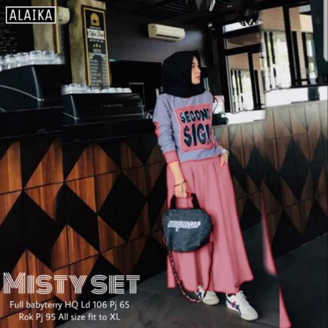 BAJU SETELAN - SECOND SIGN / MISTY SET ( Atasan + Rok )