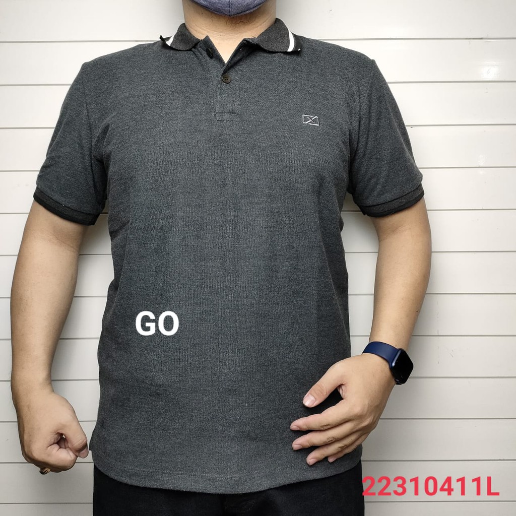 gof MAXMILLIAN POLO SHIRT Lengan Pendek Polos Kaos Pria Casual