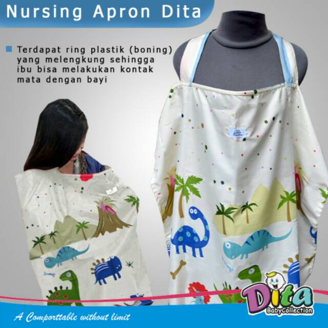 Apron menyusui dita celemek menyusui bayi grosir celemek menyusui kain penutup menyusui