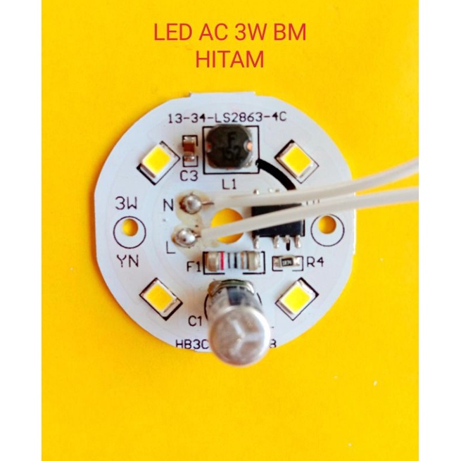 Jual PCB LAMPU LED AC 3W BM HITAM 220V | Shopee Indonesia