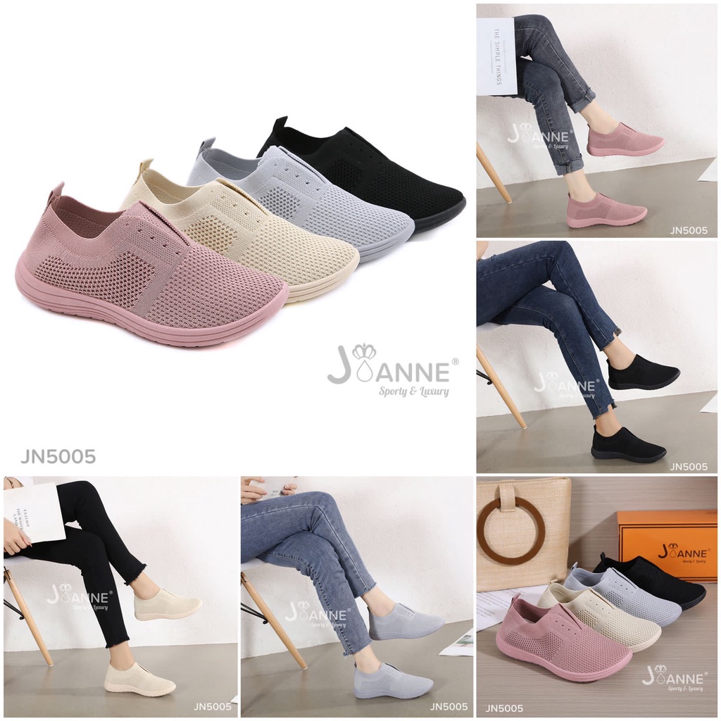 JOANNE FlyKnit Flat Shoes #JN5005 ORIGINAL