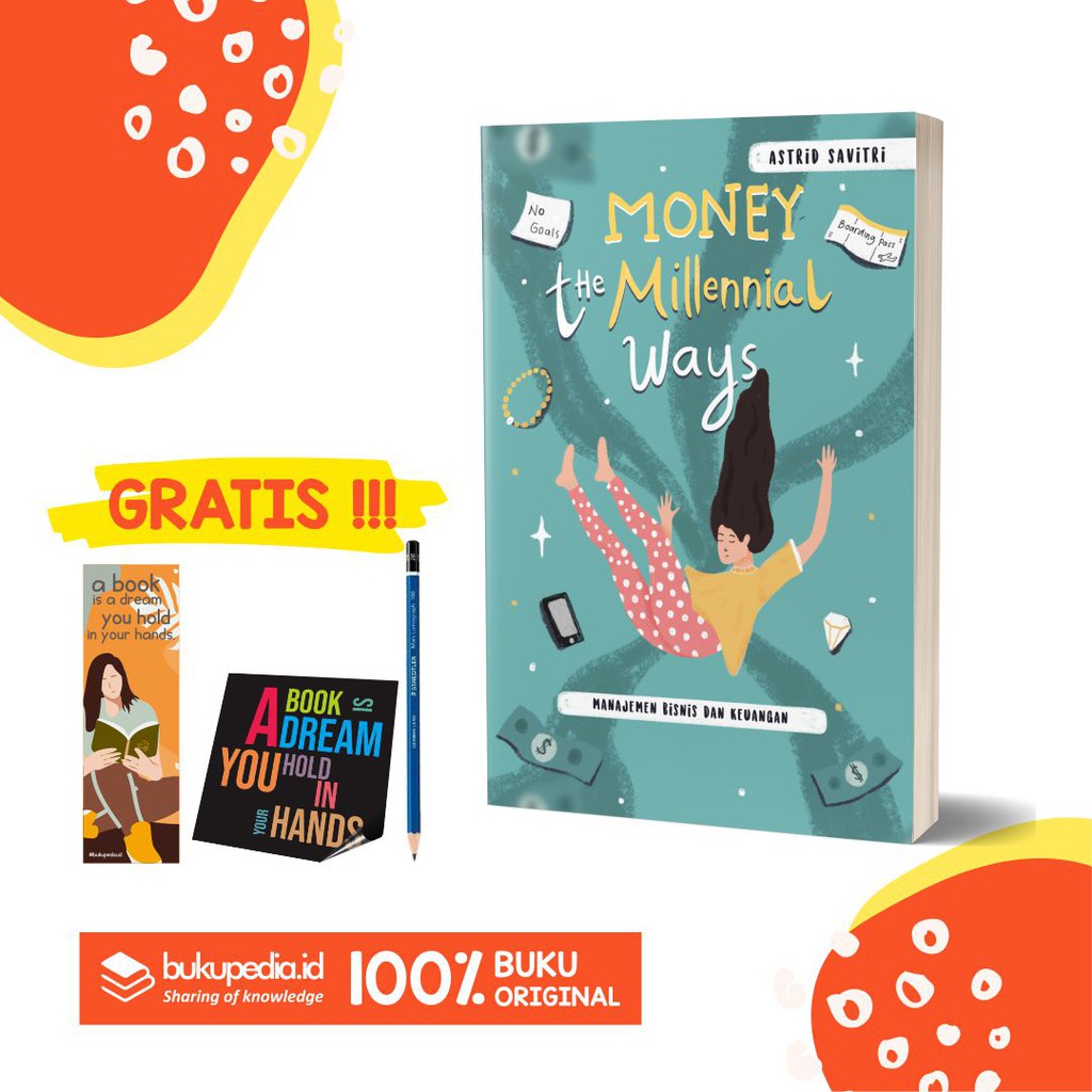 

BUKU MONEY THE MILLENIAL WAYS - BRILLIANT BOOKS - BONUS PENSIL 2B, BOOKMARK, STIKER