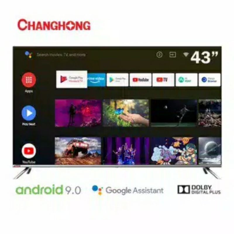 Changhong TV  Android TV Smart Digital TV FHD  43Inch TV  Palembang Tipe L43H7