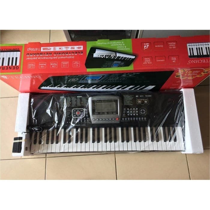 TECHNO T-9700i G3 Keyboard 61 Keys with 8 Channels