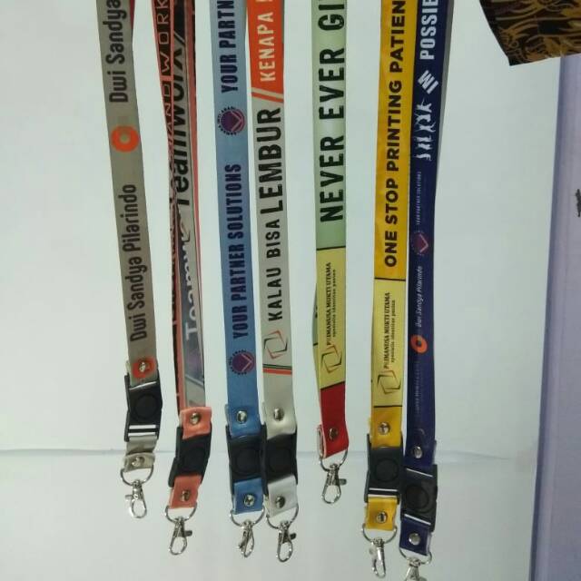 

Tali ID Lanyard 2 sisi Full Printing Custom